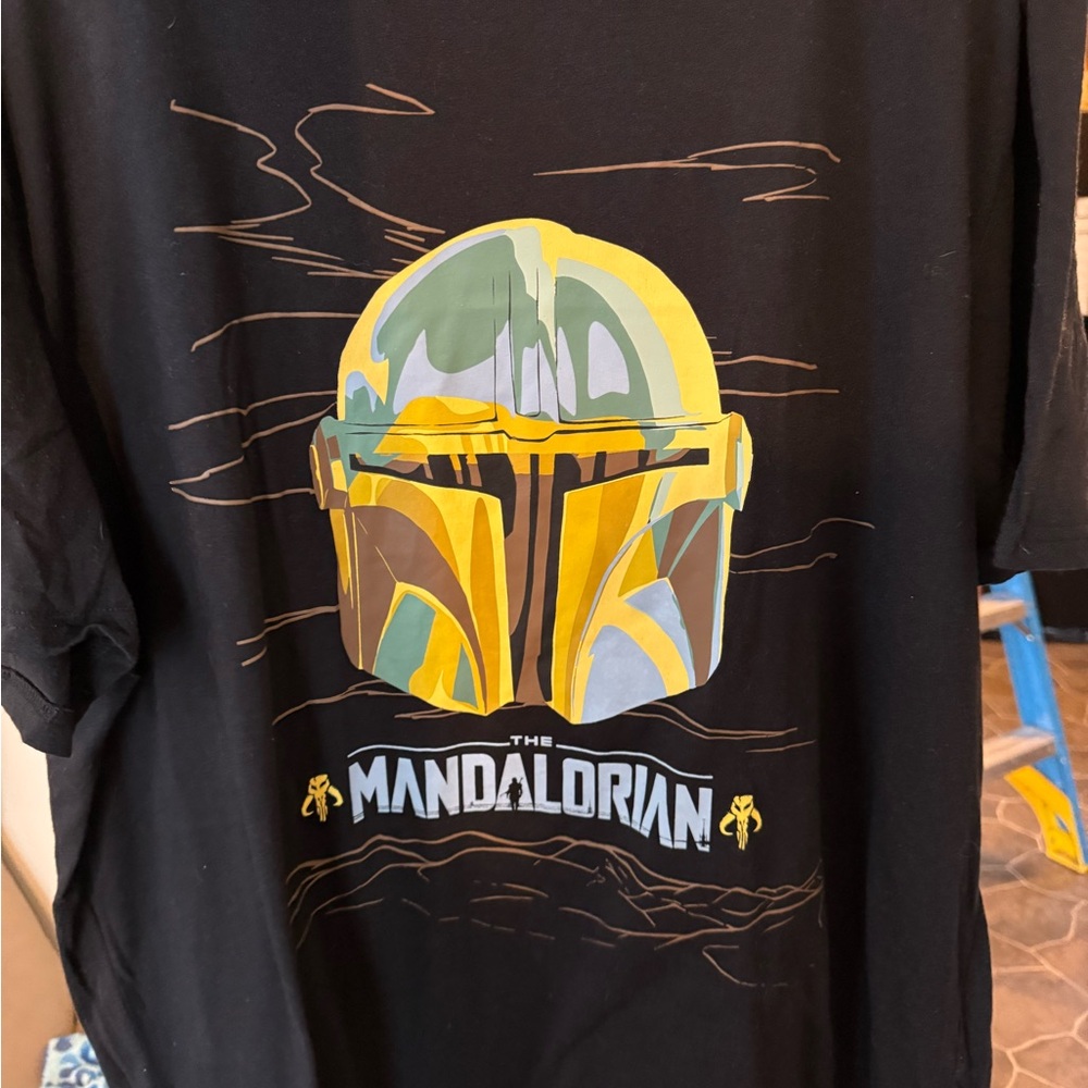 Star Wars The Mandalorian Official Black T-Shirt XXL New